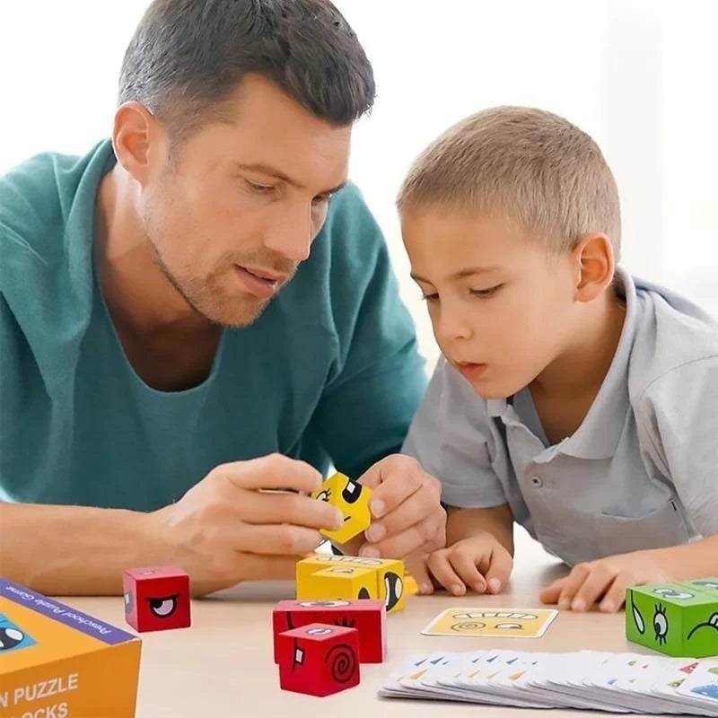 Face Expression Changing Cube Table