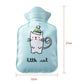 Mini Hot Water Bottle Pocket Hot Water Bag Rubber Hottie Water Heating Bag for Pain Relief, Menstrual Cramps, Cold Winter Bed Warming-Cola
