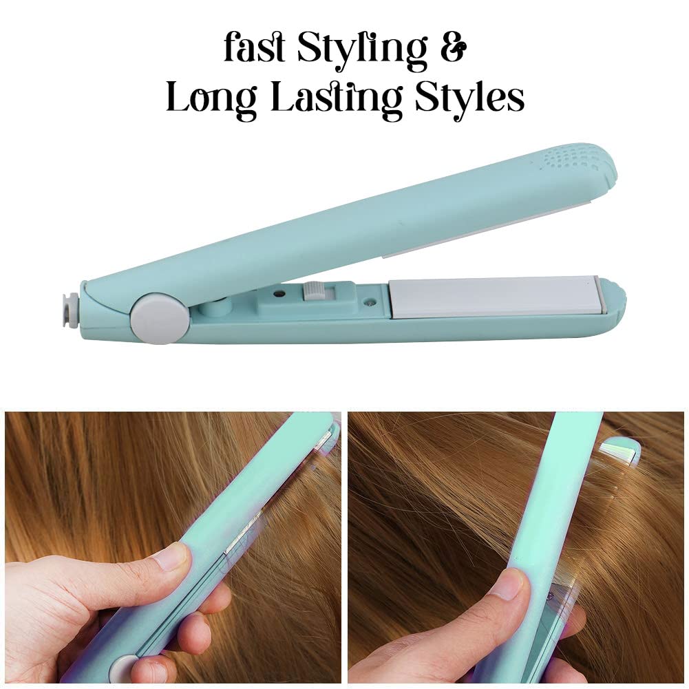 Mini Hair Straightener, Travel Size Portable Mini Hair Flat Iron