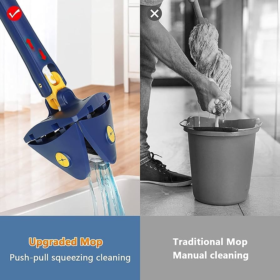 360° Rotatable Adjustable Triangular Cleaning Mop