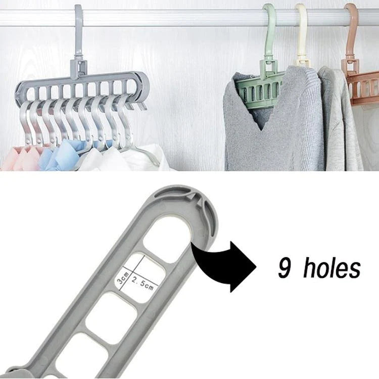 9 Hole Space Saving Hanger