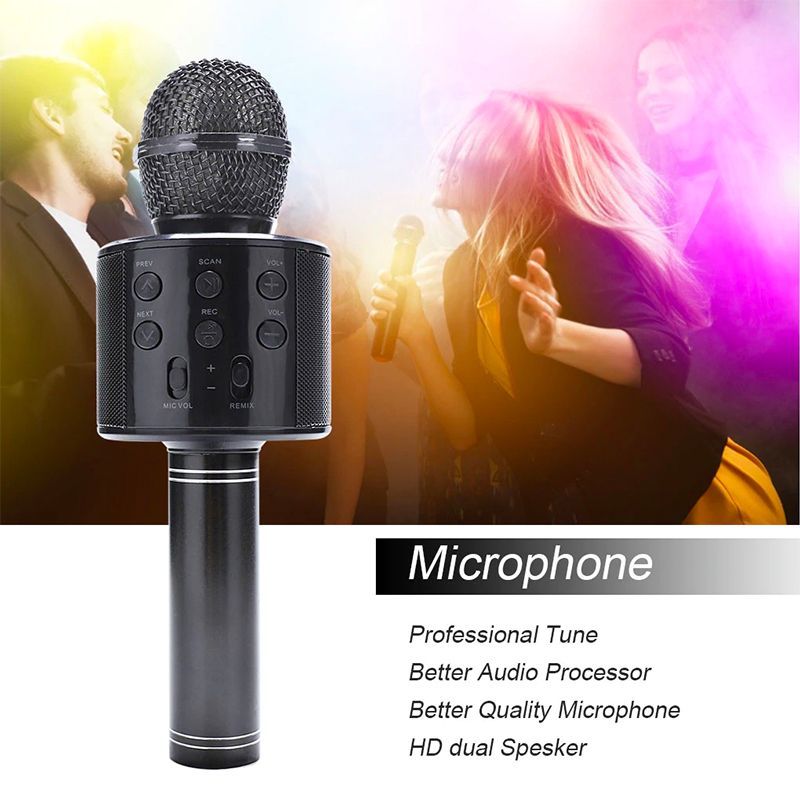 WS-858 Wireless Karaoke Bluetooth Microphone