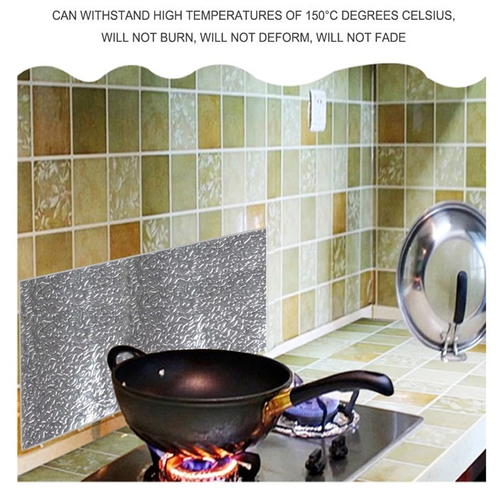 Aluminum Foil Stickers Kitchen Oil-proof Waterproof