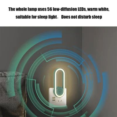 Ultrasonic Mosquito Repellent with LED Sleep Light