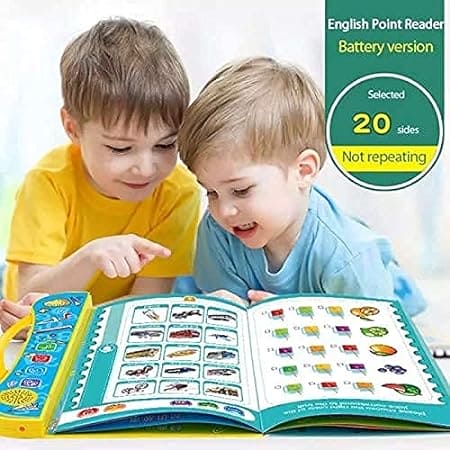 Children's Learning Machine Electronic Talking Book Voice Learning Book Plus Smart Pen Dual Language Early Education Point Reading Machine Pen For 3-6 Years Old | Cute Baby