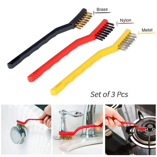 3PC Gas Stove Wire Clean Brush Set