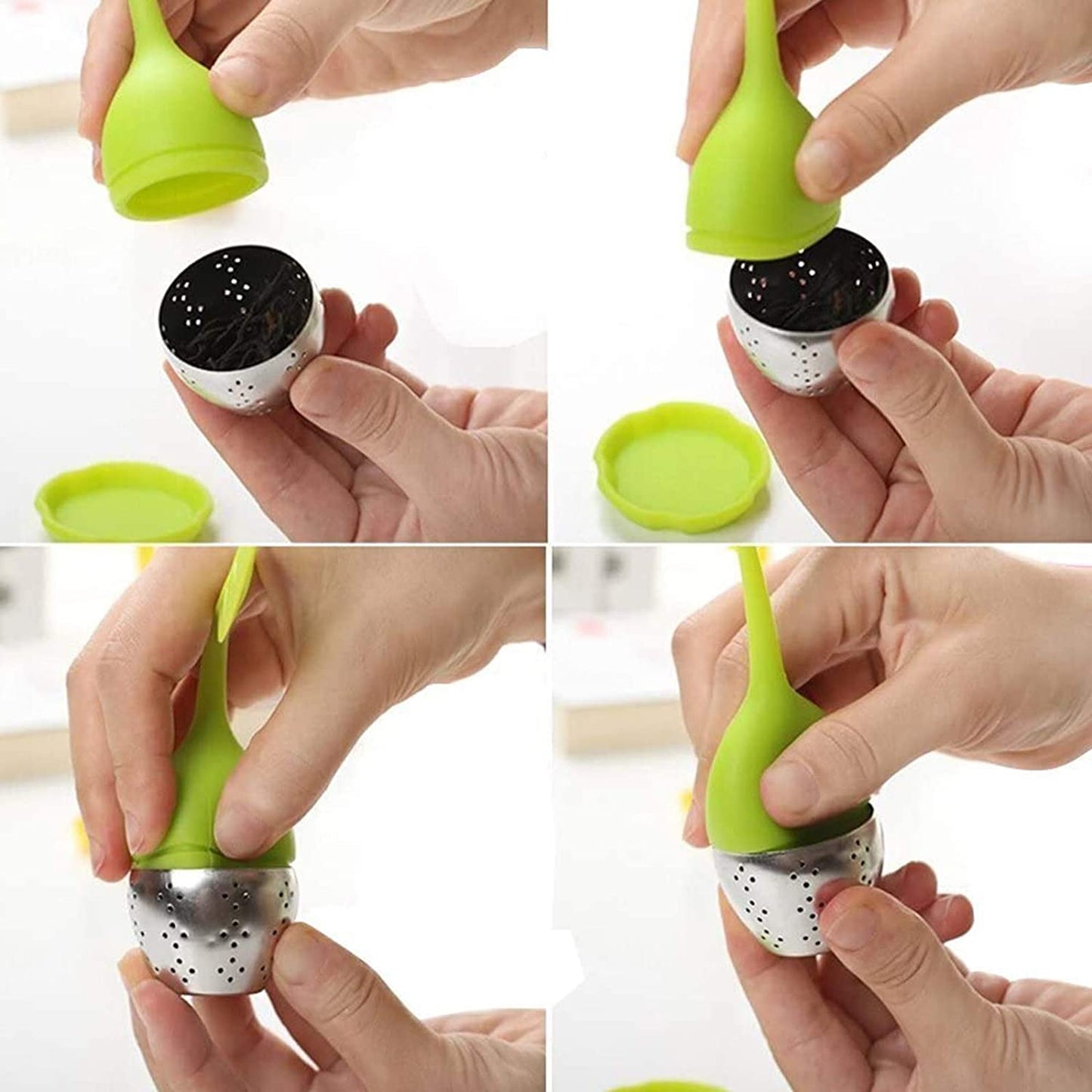 Tea Infuser With Silicone Handle