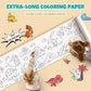 Children's Coloring Drawing Roll Sticker