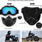 HALF FACE HELMET GOGGLE MASK