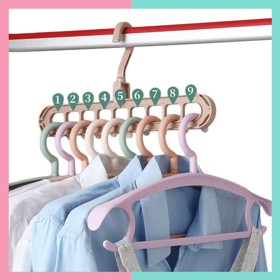 9 Hole Space Saving Hanger