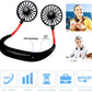 Portable Hanging Neck Sports Fan - Mini USB Portable Neckband With Rechargeable Battery Small Air Cooler Conditioner