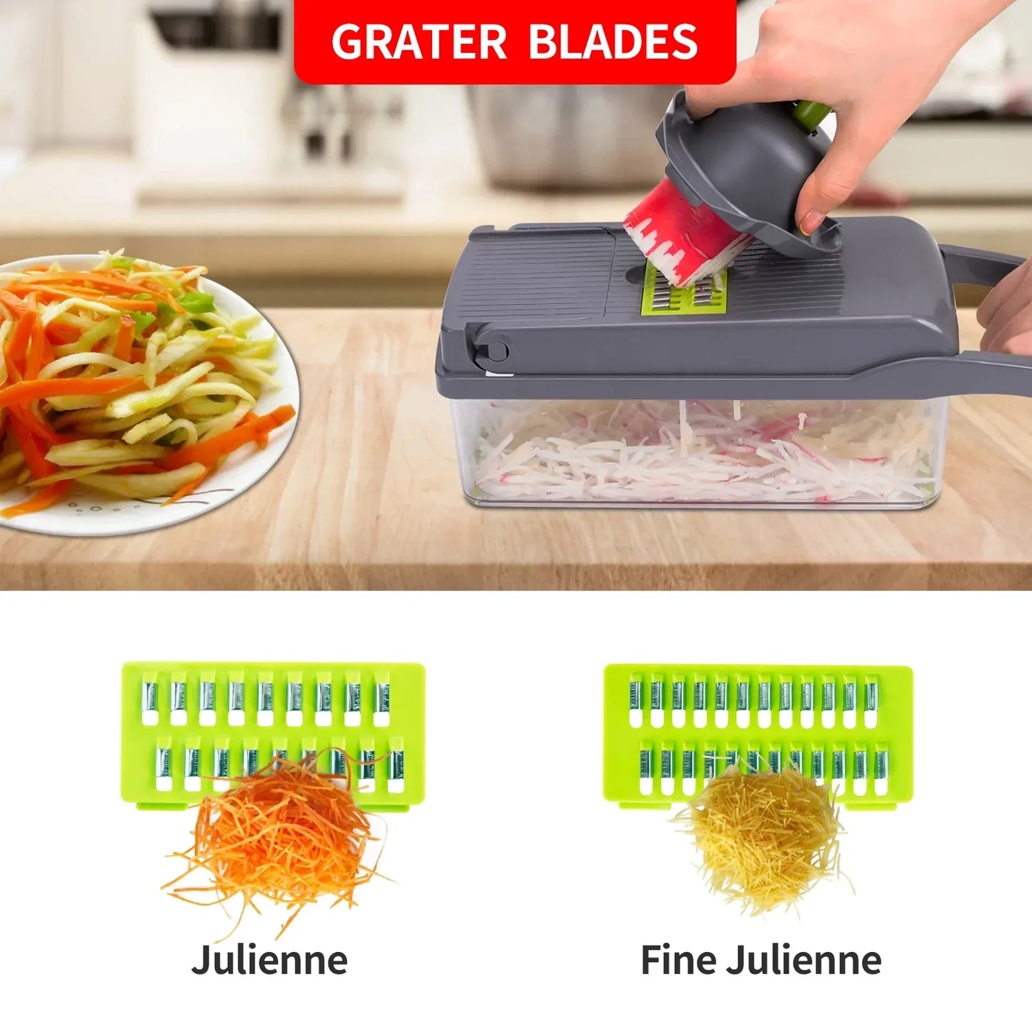 14 in 1 Multifunctional Vegetable Slicer and Cutter