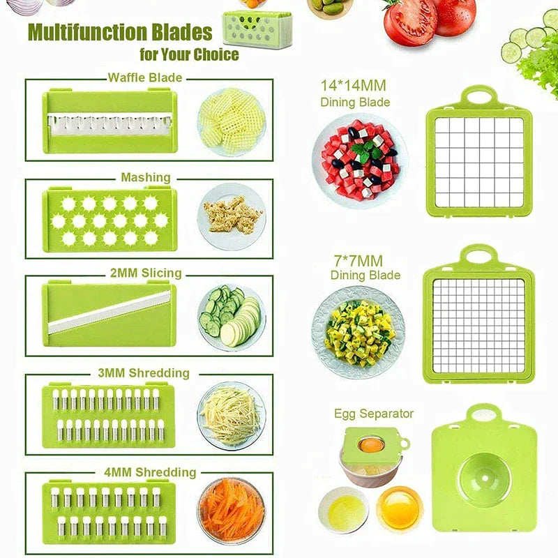 14 in 1 Multifunctional Vegetable Slicer and Cutter