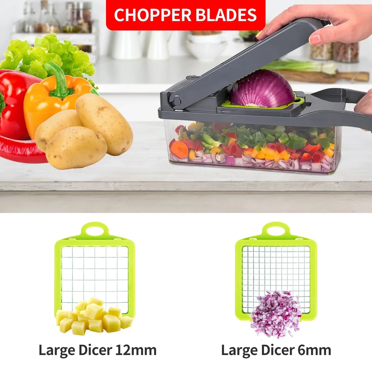 14 in 1 Multifunctional Vegetable Slicer and Cutter